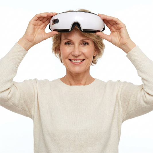 Smart Eye Massager with Heat & Bluetooth –  Relief for Tired & Puffy Eyes